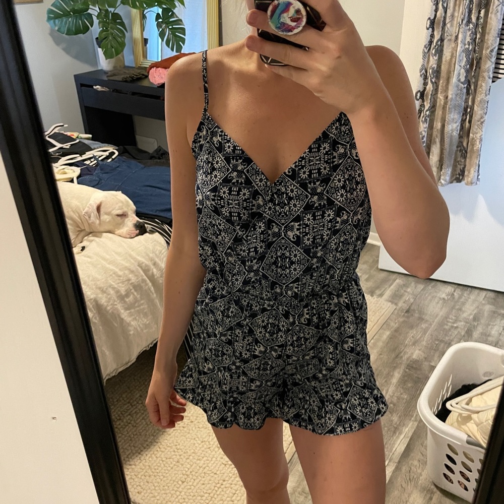 Navy romper